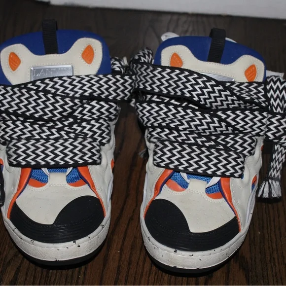 Lanvin Curb Sneakers 'White Blue Orange' - Picture 3 of 5
